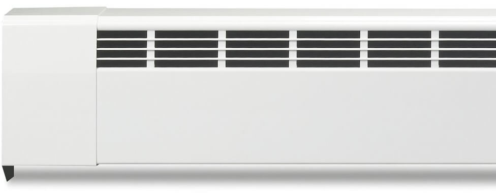 Revital/Line aluminum baseboard heater replacement cover in Brite White